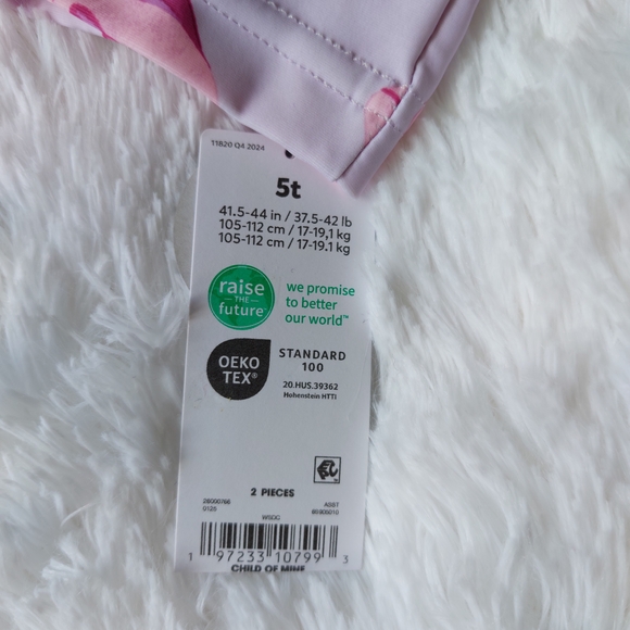 Carter's Pink Fish Pattern Rashguard - Picture 5 of 5